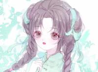 清新绿色系动漫女头