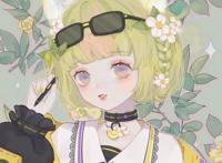 清新绿色系动漫女头