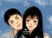 精美的手绘头像，动漫脸