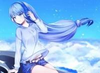 那些躲藏在蓝色天空下的长发动漫女生