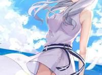 那些躲藏在蓝色天空下的长发动漫女生