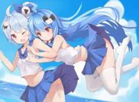 那些躲藏在蓝色天空下的长发动漫女生