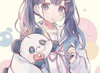 卡通动漫小美女，好温柔的色调，可爱！