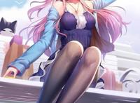 动漫美图精选：撩人的黑丝小姐姐，炒鸡可耐，你确定不进来看看！