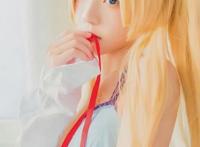 萝莉cosplay更可爱，银色头发，少女身材