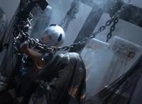 cosplay:曾经的女神绫波丽，竟然被人用铁链锁在十字架上了