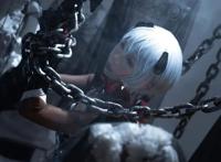 cosplay:曾经的女神绫波丽，竟然被人用铁链锁在十字架上了