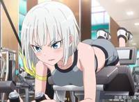 二次元少女的运动日常，不仅样子萌呆可爱，运动时还特有“魄力”