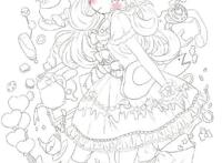 二次元美少女绘制原稿，初学者急需的练手素材