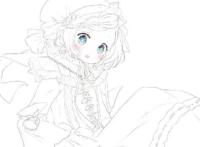 二次元美少女绘制原稿，初学者急需的练手素材