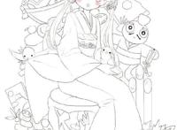 二次元美少女绘制原稿，初学者急需的练手素材