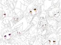 二次元美少女绘制原稿，初学者急需的练手素材