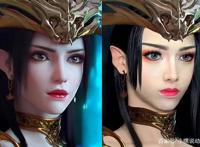 二次元仿妆能有多像，富江仿妆被作者认可，焰灵姬秒碎次元壁