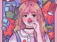 画师将水果变成二次元少女，草莓小姐姐温柔可爱，葡萄是紫发美女