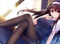 二次元美少女们的坐姿，吾王霸气，狂三魅惑，纱雾最可爱！