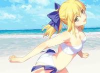 夏天辣么热，是时候来一波二次元泳装少女图了