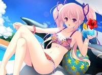 夏天辣么热，是时候来一波二次元泳装少女图了