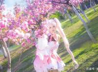 二次元美女，初音未来，粉色制服小萝莉写真