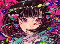 日式炫彩的美女插画，被美食围绕的场面“张口就想吃”！