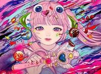 日式炫彩的美女插画，被美食围绕的场面“张口就想吃”！