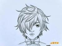 铅笔画，动漫男生头像