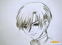 铅笔画，动漫男生头像