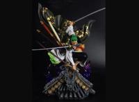 《海贼王》索隆新手办：和之国武士造型，三刀流姿态帅气无比！