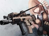 18张持枪少女动漫壁纸，明明是娇柔的少女却玩枪技术一流？