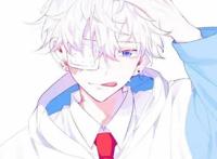 动漫男头白发动漫小哥哥哦～