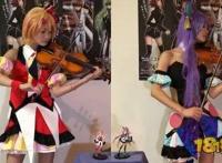 二次元美女小提琴家Ayasacosplay玩转次元之音