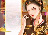 古风少女动漫绘图，愿我如星君如月