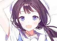 动漫女头：我喜欢天空的颜色风的味道大海的深度和你的声音