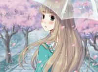 动漫女头：用一首花开的时间，述说我对你颠沛流离的思念！