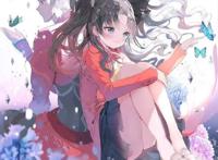 动漫可爱女头梦幻意境