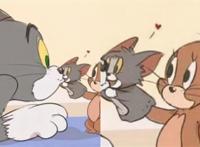 同人画师笔下的动漫情头，猫和老鼠拟人太甜美，海绵宝宝会配谁呢