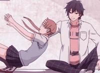 《邻座的怪同学》水谷雫和吉田春动漫情头分享，高甜的恋爱