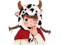 牛年牛头像，万千人海遇到你，治愈呆萌版二次元情头