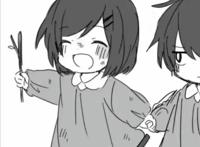 情侣头像：黑白色系动漫情头cpdd