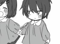 情侣头像：黑白色系动漫情头cpdd