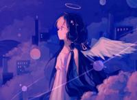 好看的动漫女生头像｜我将日落诉于你