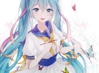 动漫女生头像：整个世界你在就好，余生只望岁月静好