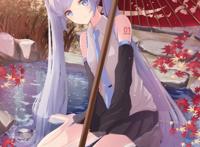 动漫女生头像：整个世界你在就好，余生只望岁月静好