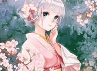 动漫女生头像：最是那一低头的温柔，像一朵水莲花不胜凉风的娇羞