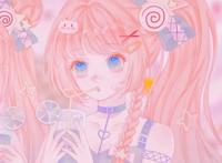 二次元可爱闺蜜头像｜擦肩而过