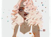 高冷霸气御姐风的潮酷元素动漫女生头像