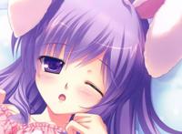 动漫头像：紫色头发的二次元小萝莉，娇小玲珑，可爱动人！