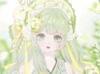 绿色系小清新可爱女生头像