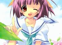 动漫头像：漂亮的女生，你笑一下，我的心就跟着你跳一下！