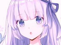 紫色系的二次元少女头像，分享给大家