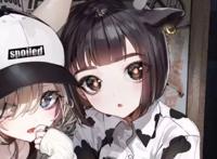 动漫版闺蜜头像，你是我的塑料姐妹花！